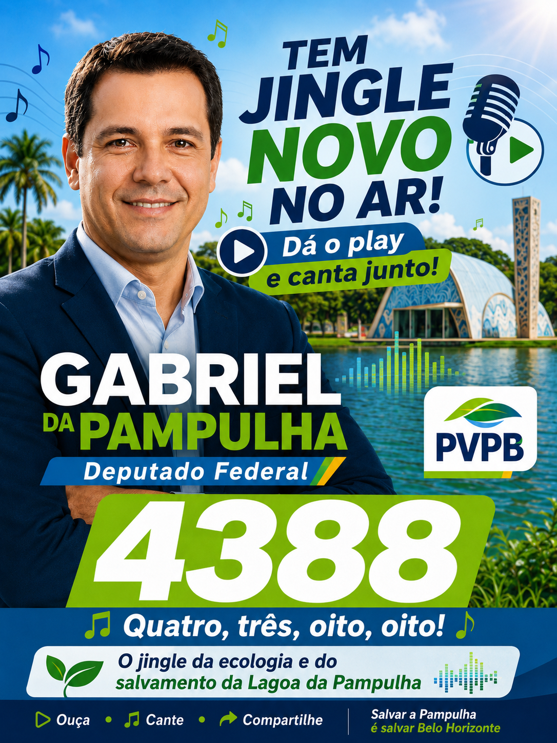 Capa do jingle Gabriel da Pampulha