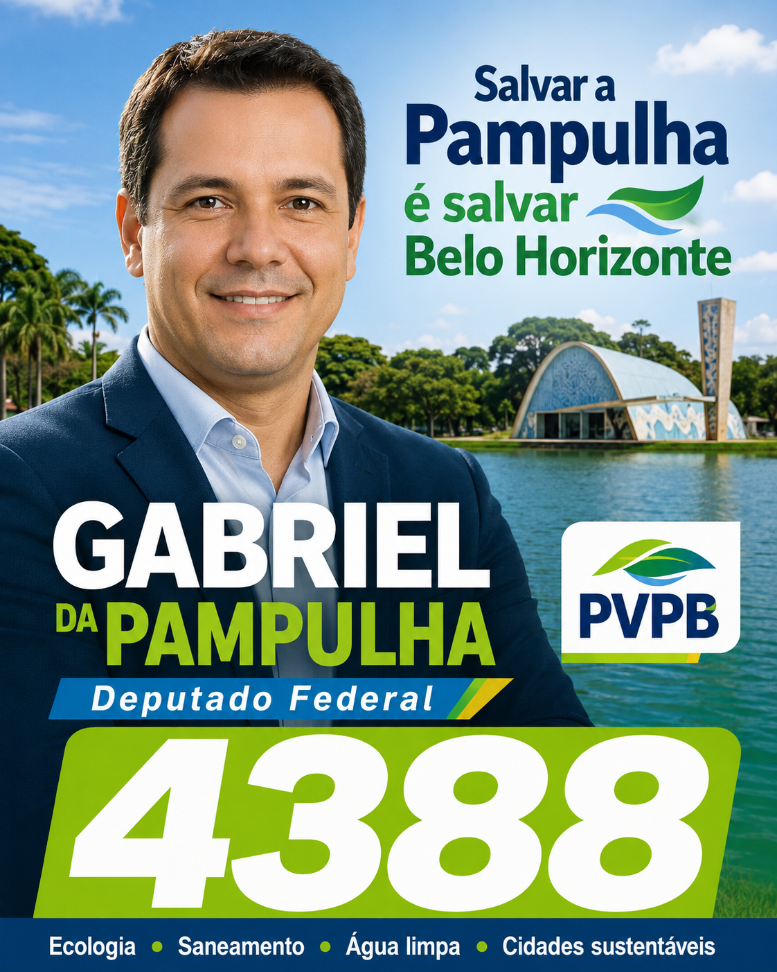 Arte do jingle Gabriel da Pampulha
