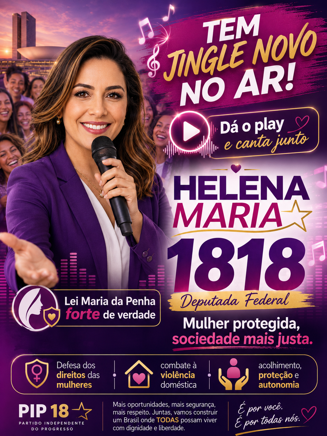 Capa do jingle Helena Maria